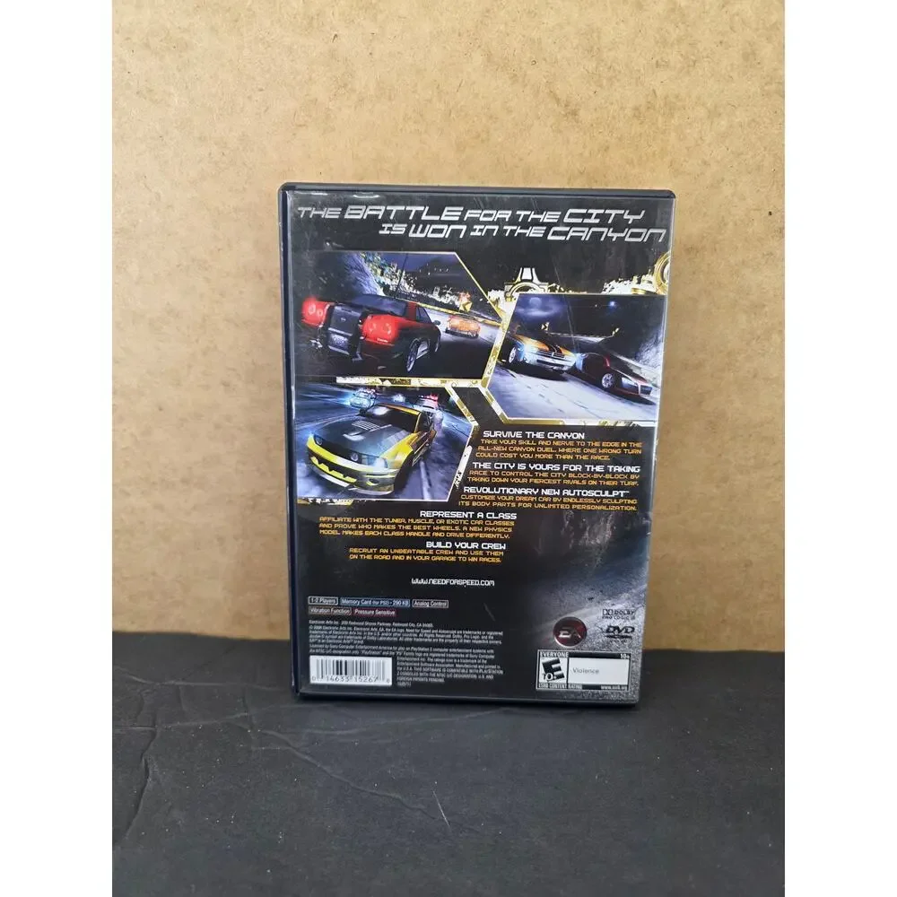 Need for Speed: Carbon for the Sony PlayStation 2 no manual